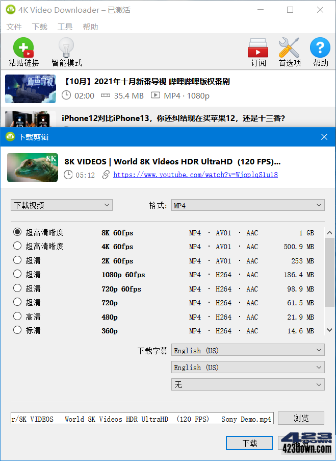 licencia de 4k video downloader 4.3