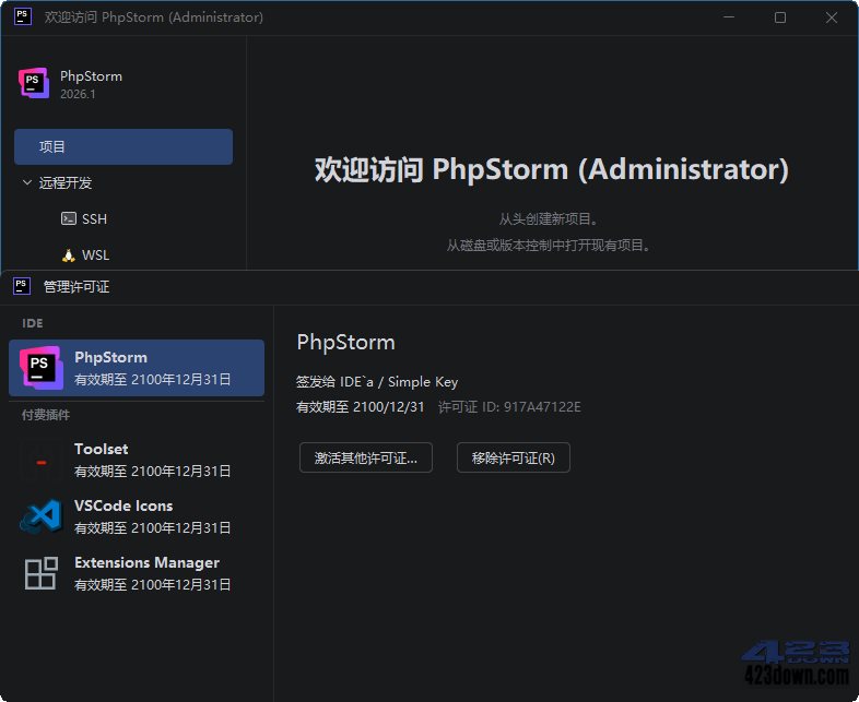 PhpStorm2026中文破解版v2026.1.0 最新版